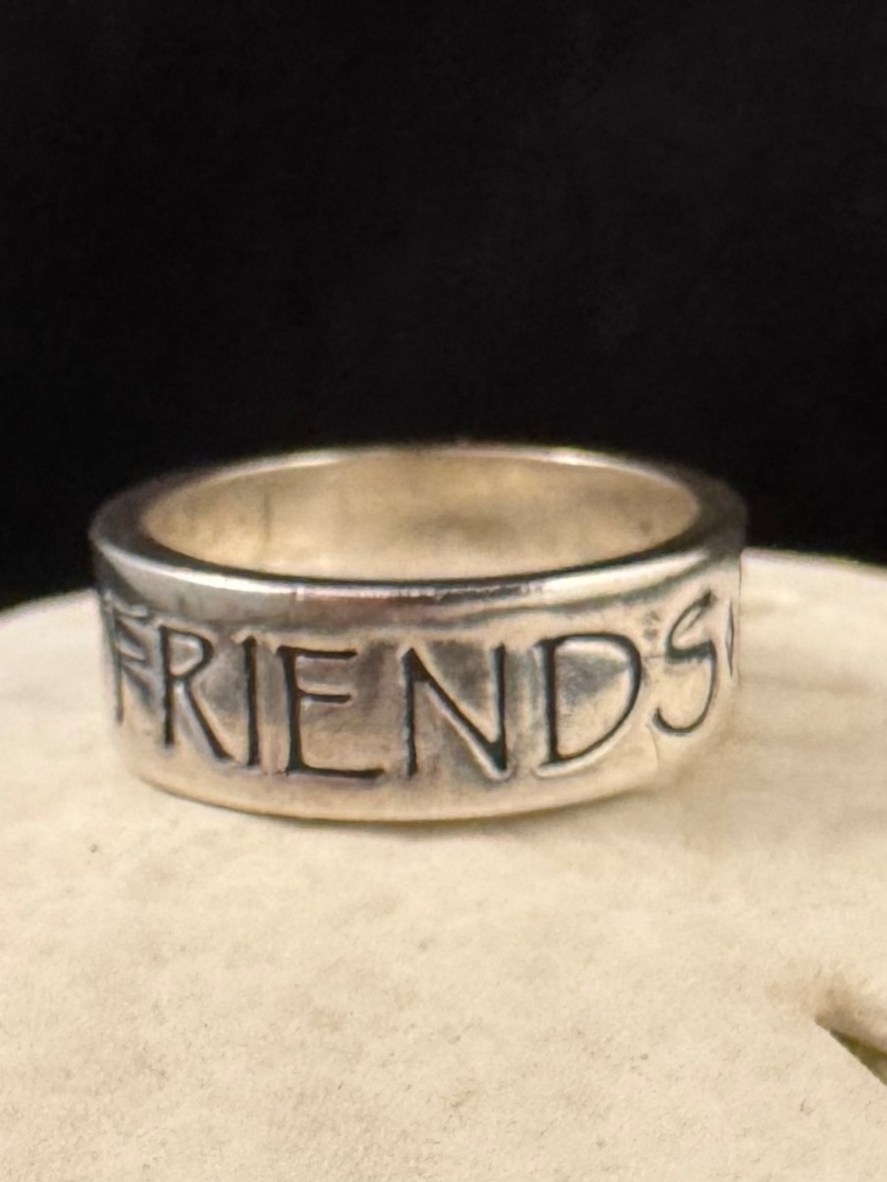 JAMES AVERY RETIRED STERLING SILVER FAMILY FRIENDS FAITH RING SIZE 7